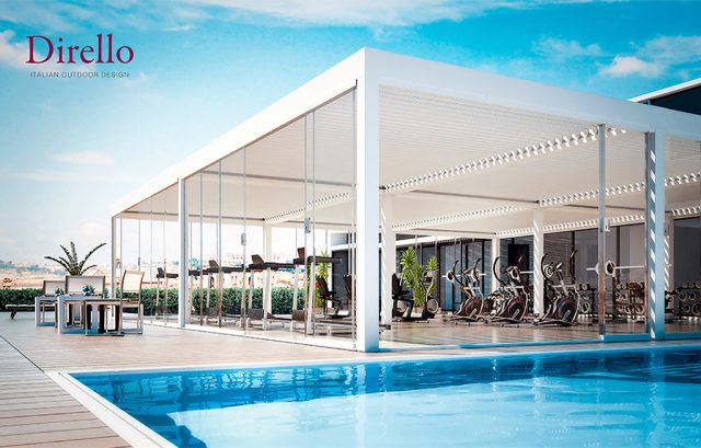 La pérgola para terraza Bioair ofrece lo mejor del diseño para bares y restaurantes